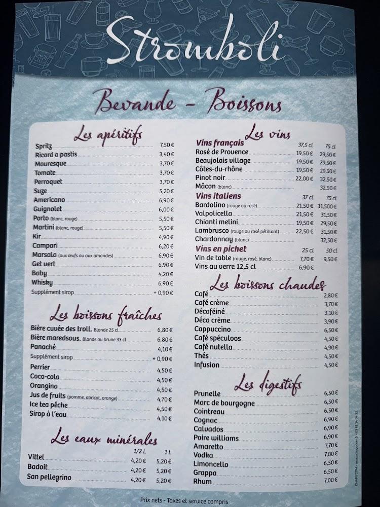 Restaurant Le Stromboli - Menu Image 2